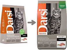 Darsi Sensitive для кошек (Индейка)